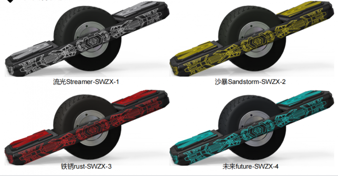 Off Road 700W Één Wiel Elektrisch Skateboard 10.5Ah Krachtige 0